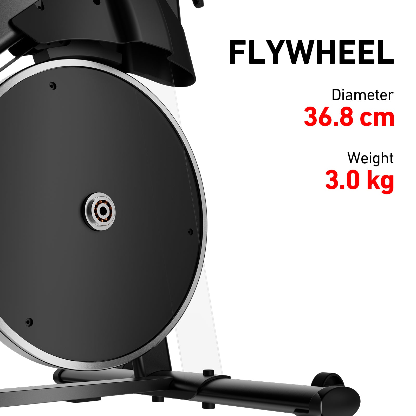 DeerRun S500 Pro King Size Indoor Exercise Bike for Tall Riders 32 Magnetic Resistance, LED Screen