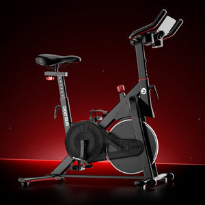 DeerRun S500 Pro King Size Indoor Exercise Bike for Tall Riders 32 Magnetic Resistance, LED Screen