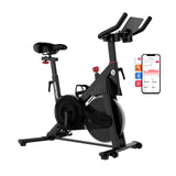 DeerRun S500 Pro King Size Indoor Exercise Bike for Tall Riders 32 Magnetic Resistance, LED Screen