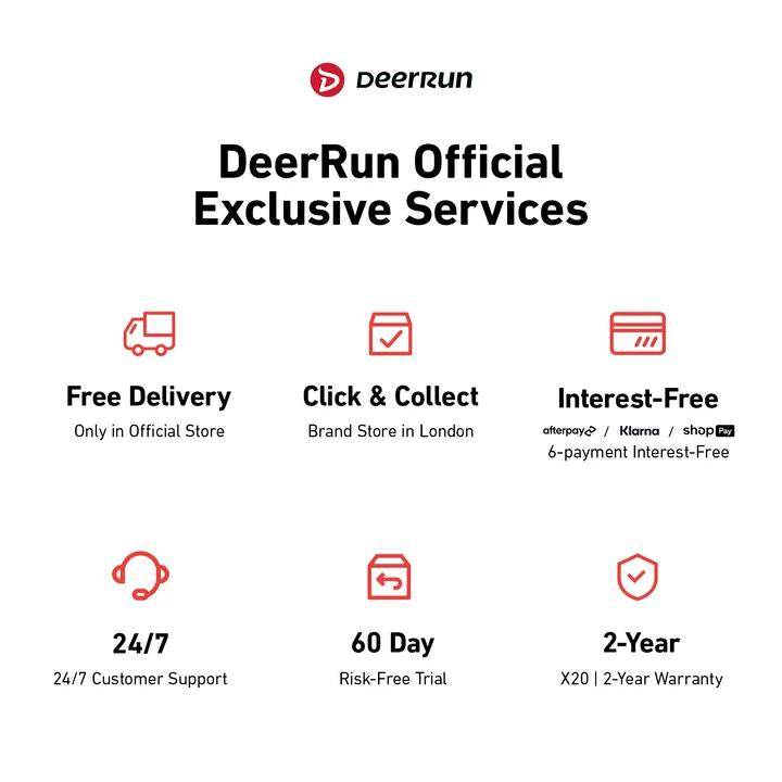 DeerRun X20 Foldable Treadmill with 15% Auto Incline Full Running Deck Treadmill | 181kg, 1 - 18 kph